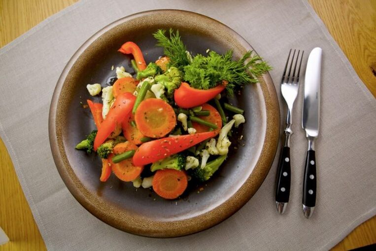 salada de legumes para osteocondrose